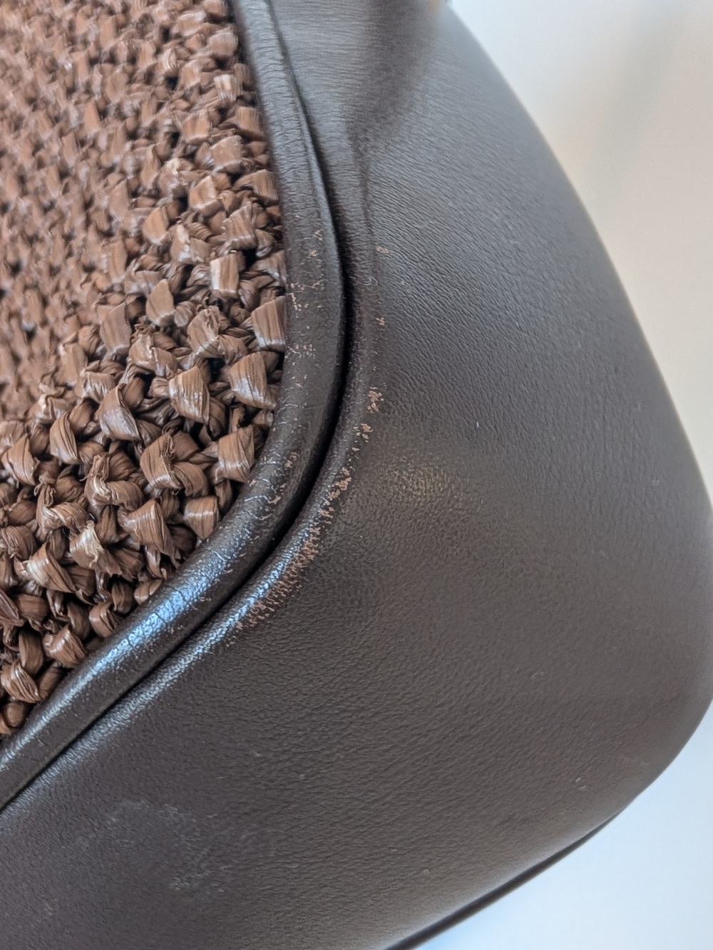 SAINT LAURENT Lou Ysl Monogram Raffia Camera Bag In Brown - Picture 6 of 14
